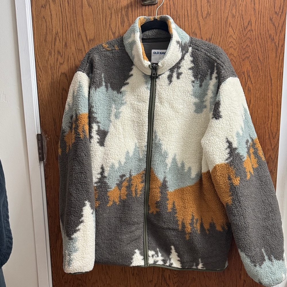 Old Navy Multicolor Fleece Jacket